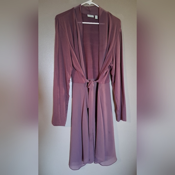 Logo Lounge Mauve Long Sleeve Flowy Cardigan - Picture 8 of 8